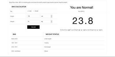 OL BMI Calculator - Joomla Extension