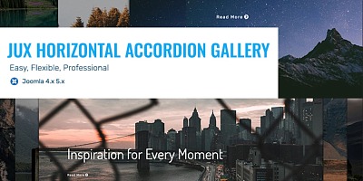 Jux Horizontal Accordion Gallery Joomla Extension