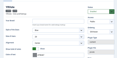 Yrvote Joomla Extension
