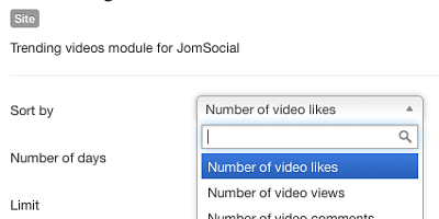 Js Trending Videos Joomla Extension