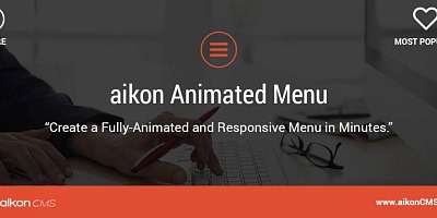 Aikon Animated Menu Joomla Extension