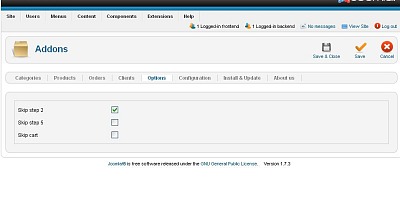 Skip Checkout Step Plugin - Joomla Extension