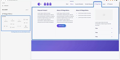JP MegaMenu - Joomla Extension