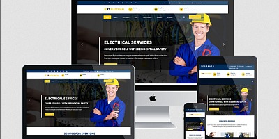 Enginetemplates Electrical - Quality Joomla Electrical Website Template