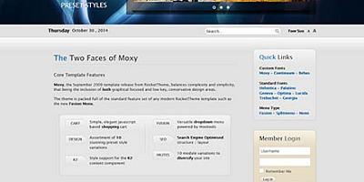 Rockettheme Moxy - Joomla Template