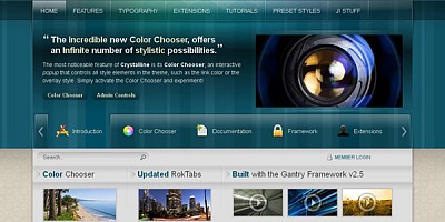 Rockettheme Crystalline - Joomla Template