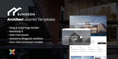 Bungkoh - Modern Joomla Template For Architects Portfolio