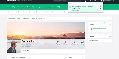 Wanderers - Joomla Template