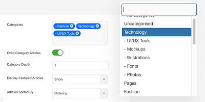 JA Content Listing Module - Joomla Extension