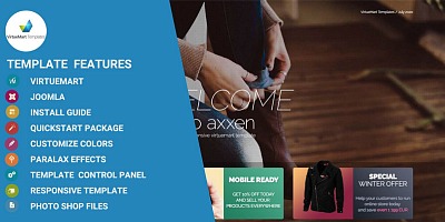 Axxen Joomla Template For Virtuemart