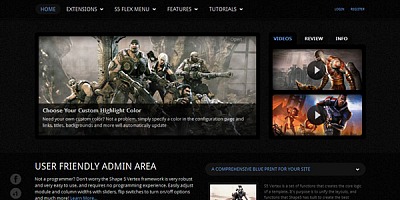 Shape5 Hexicon Gamer - Joomla Template