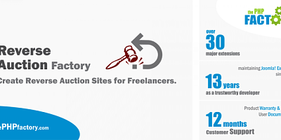 Reverse Auction Factory - Joomla Extension