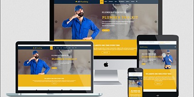 Enginetemplates Plumbing - Responsive Plumbing Website Template