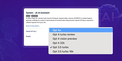 Ja Ai Assistant Joomla Extension