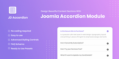 JD Accordion - Joomla Extension