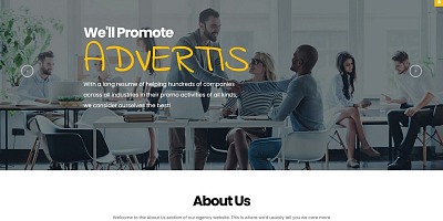 Advertis - Advertising Agency Clean Responsive Joomla Template