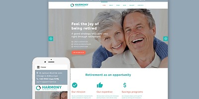 Harmony - Retirement Planning Joomla Template - Joomla Templates