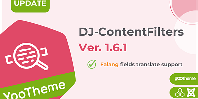 DJ-ContentFilters for YOOtheme Pro - Joomla Extension