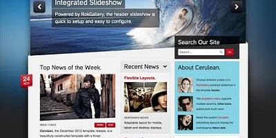 Rockettheme Cerulean - Joomla Template