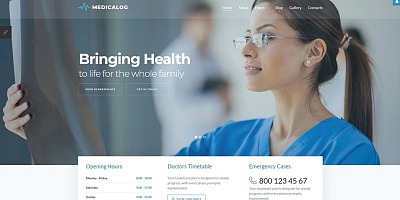 Medicalog - Efficient Medical Center Joomla Template