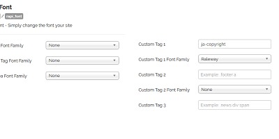 Rapi Font 10 - Joomla Extension