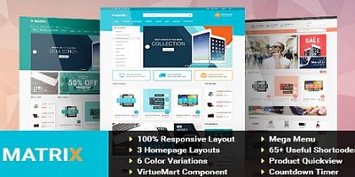 Theme Forest Matrix - Joomla Template