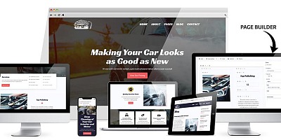 Hot Themes Car Wash - Joomla Templates