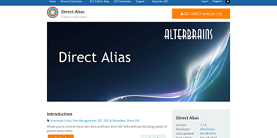 Direct Alias Pro - Joomla Extension