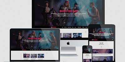 Enginetemplates Rocker - Lively Joomla Music Template