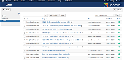 Vp Email Manager - Joomla Extension