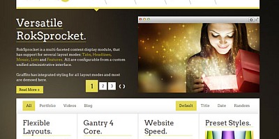 Rockettheme Graffito - Joomla Template