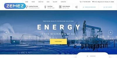 Theme Forest Blue Energy - Joomla Template