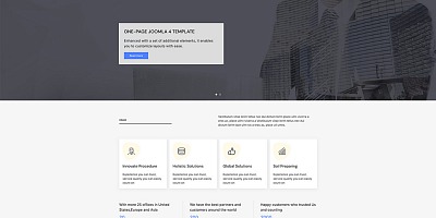 Joomlead Amara - Responsive One Page Joomla Template