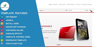 Moderna Store Virtuemart Template