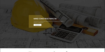Joomlead Mine - Construction One Page Joomla Template