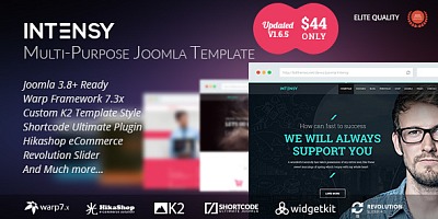 Theme Forest Intensy - Joomla Template