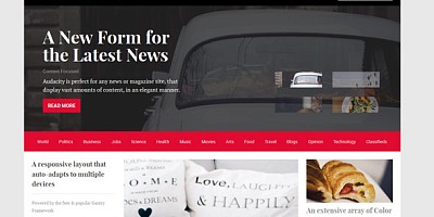 Rockettheme Audacity - Joomla Template