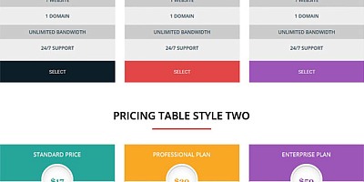 CL Responsive Pricing Table - Joomla Extension