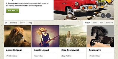Rockettheme Kirigami - Joomla Template