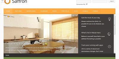 Theme Forest Saffron - Joomla Template