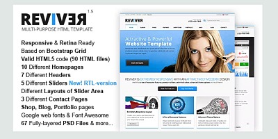 Reviver - Responsive Multipurpose VirtueMart Joomla Theme