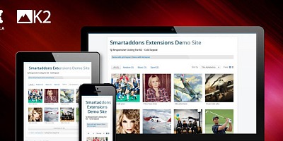 Sj Responsive Listing For K2 Joomla Extension