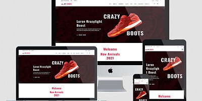 Enginetemplates Shoes - Responsive Shoes Joomla Template