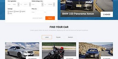 Joomlead Car Classfieds - Joomla Template