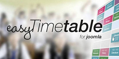 Easy Timetable Extended Joomla Extension
