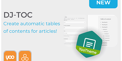 DJ-TOC (Table of Contents) - Joomla Extension