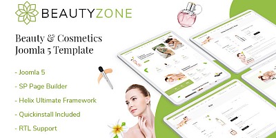 Smartaddons Beautyzone - Beauty & Cosmetics Joomla 5 Template