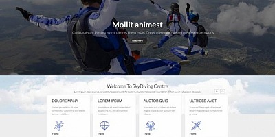 Mixwebtemplates Joomla184 - Skydiving Joomla Template