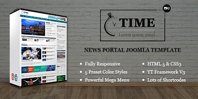 Smartaddons Time - Joomla Template