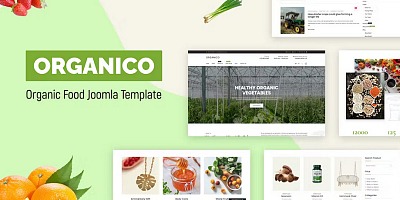 Templaza Organico - Nutritionist Food & Farm Joomla 4 Template
